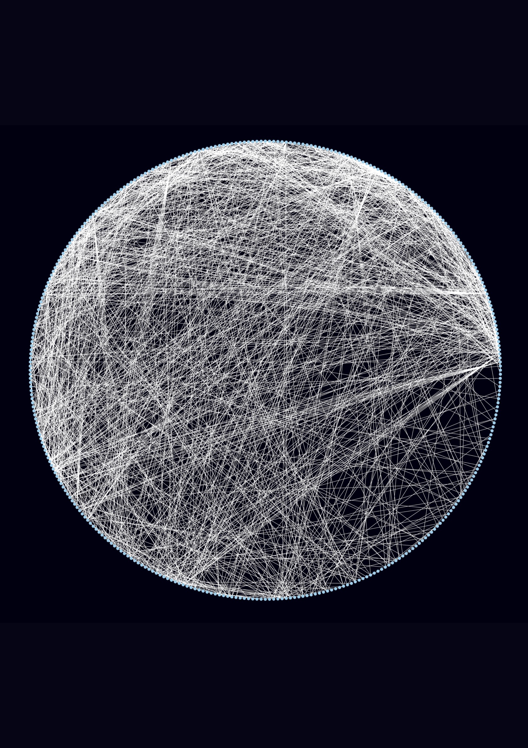 A sculptural web of AI-generated human connections by Edward Elson Kosasih