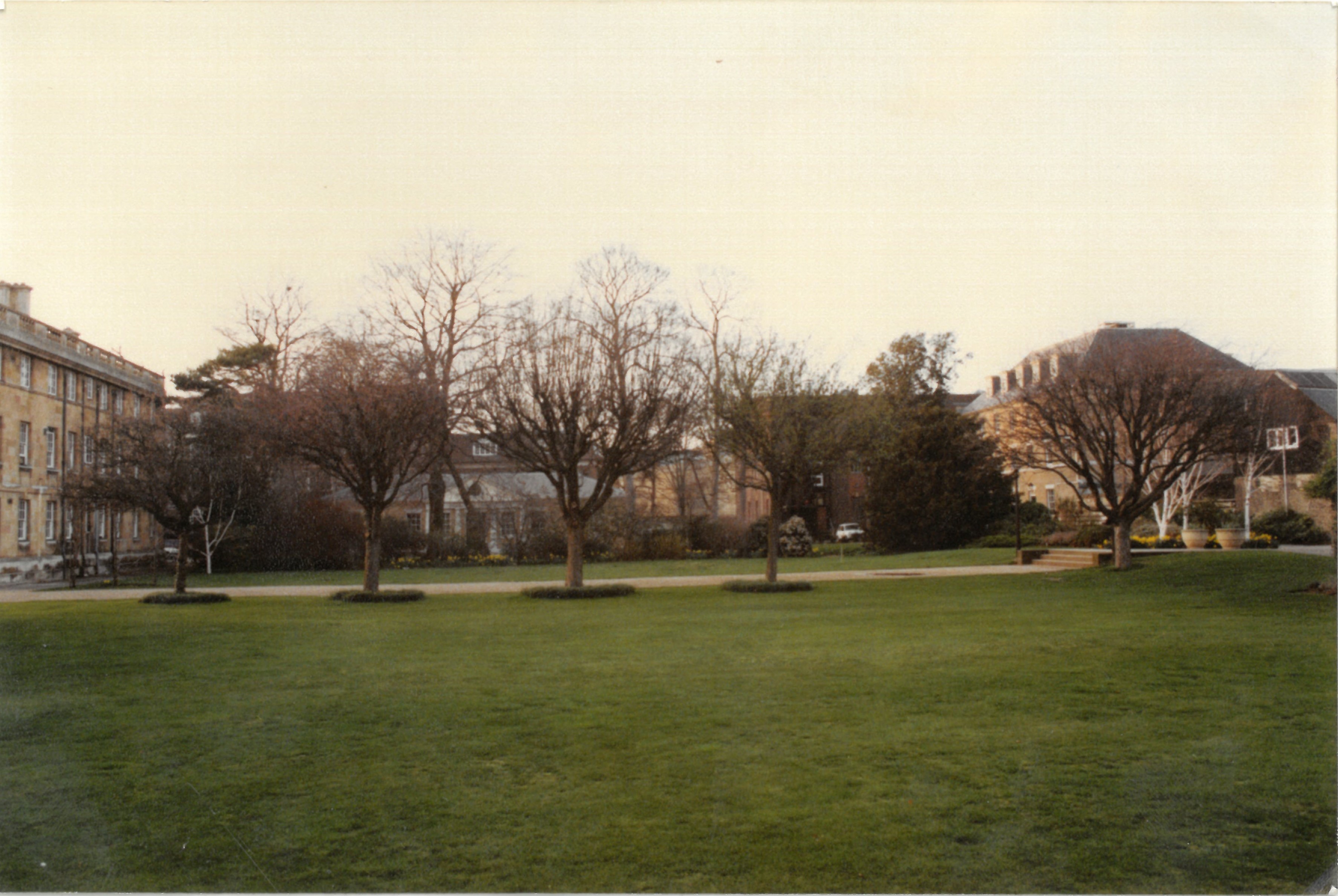 Photograph of the Library site before building began, early 1991
