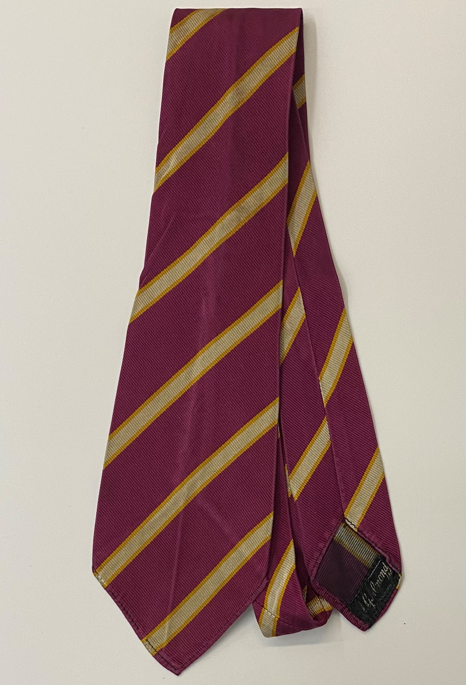 Picture of the striped Cranworth Law Society tie, 1958