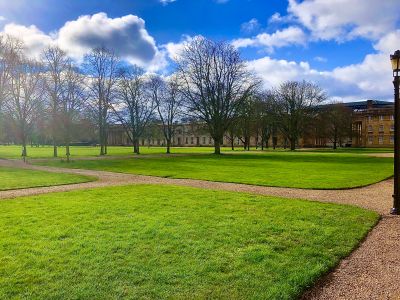 'A Photograph of Downing College on a Bright Summer Day'
