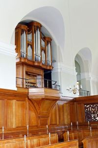 The completed organ in the Chapel