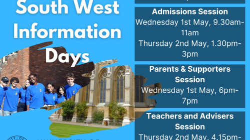 Oxford and Cambridge Information Days for the South West 